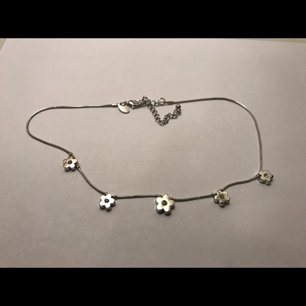 Silver Flower Necklace